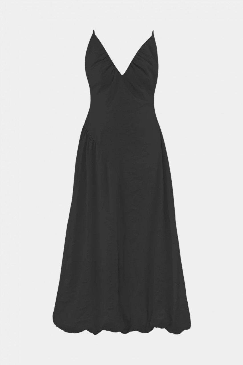 Чорна сукня-тюльпан SS1503 SAYYA