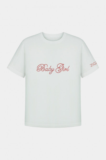Молочная футболка Baby Girl