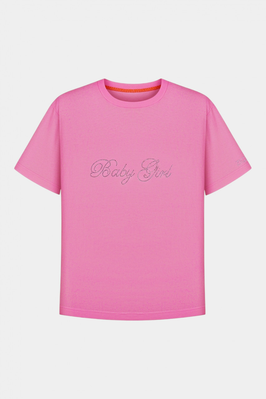 Розовая футболка Baby Girl ZIGZAG