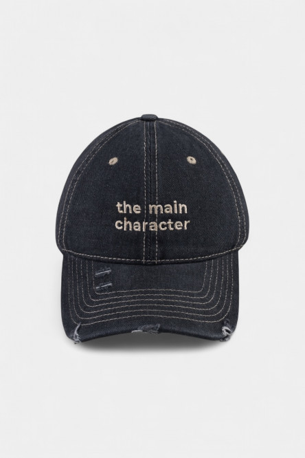Черная джинсовая кепка The Main Character