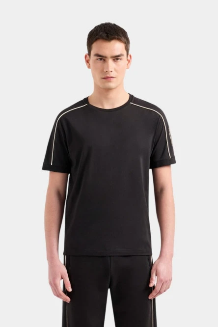 Черная футболка ASV Logo Series из органического хлопка