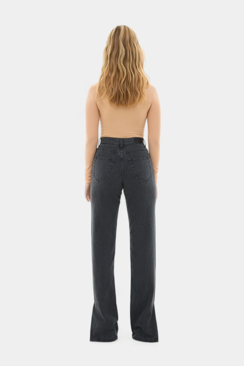 Сірі джинси з розрізами sp25-jnc-grey MATCH DENIM